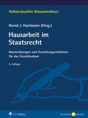 cover image of Hausarbeit im Staatsrecht